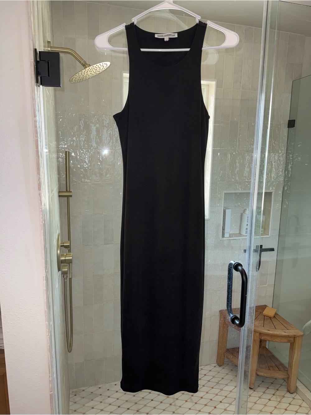 Sleeveless Black Good American Maxi Dress